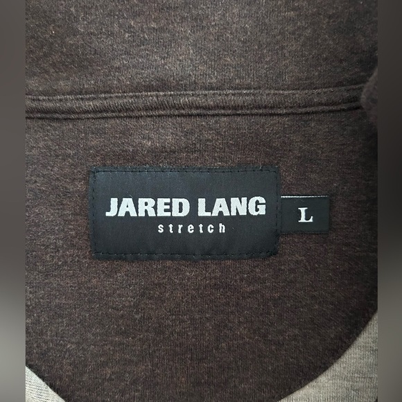 Jared Lang Men’s 1/4 Zip Pullover Brown Sweater Size Large - Picture 3 of 8